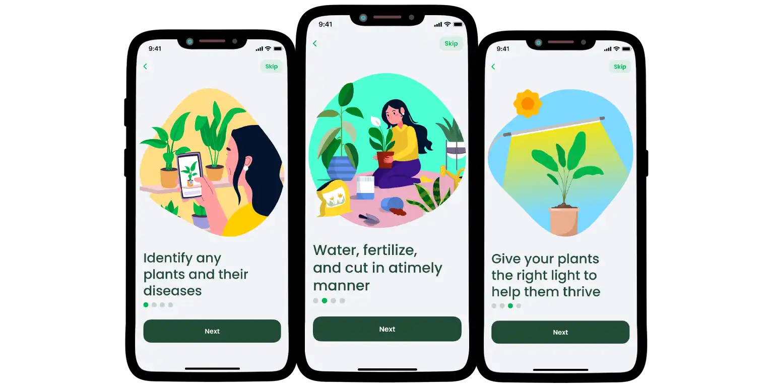 AI Plant Finder’s functions demonstration.